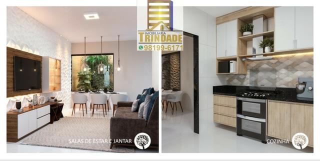 T- Casa Em Condomínio Na Cohama_Próximo Ao Zeus _ 2 e 3 Quartos _ fino Acabamentos - Foto 2