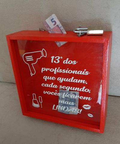 Super Quadro Cofre em MDF Vermelho