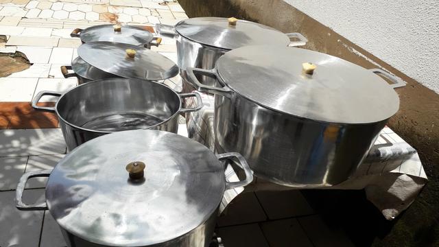 Panelas grande pra restaurantes ALUMÍNIO grosso - Foto 5