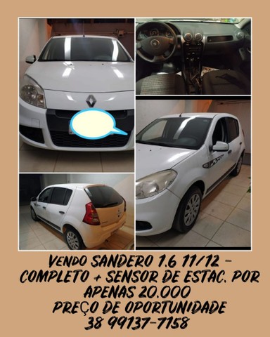 SANDERO 1.6 11/12 VALOR DE 20.000