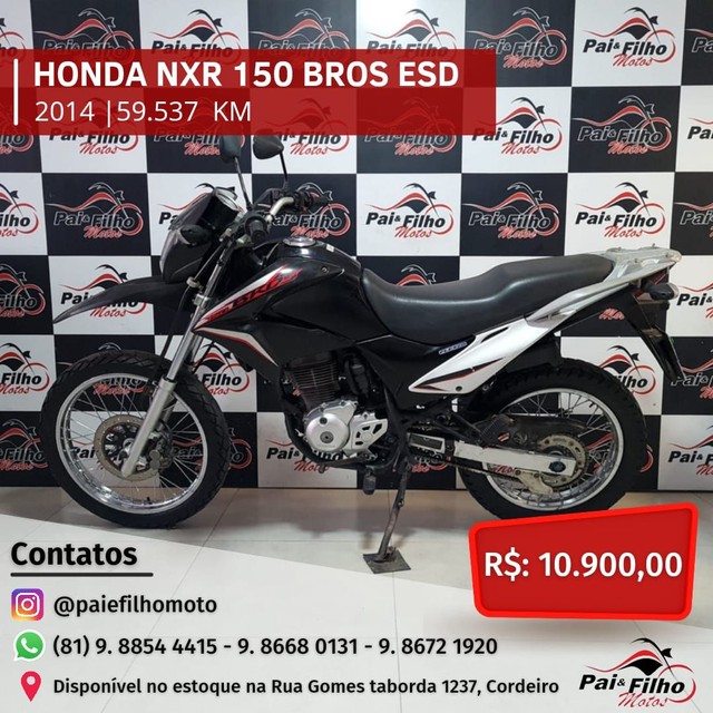 HONDA NXR 150 BROS ESD ANO 2014 FINANCIAMOS EM ATE 48X