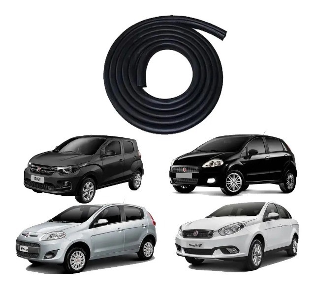 Borracha Vedação Porta Fiat Punto / Mobi / Pálio / Siena / Agile - Unidade