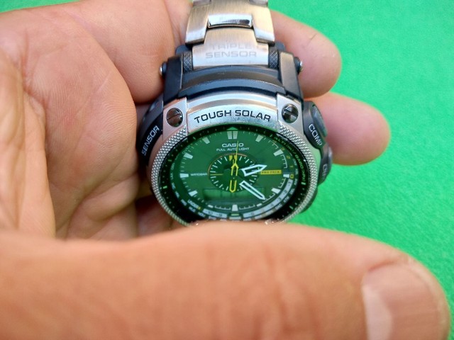 relogio casio protrek titanium