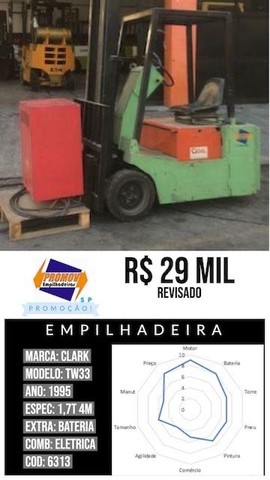 Empilhadeira Clark 1,8t elétrica 
