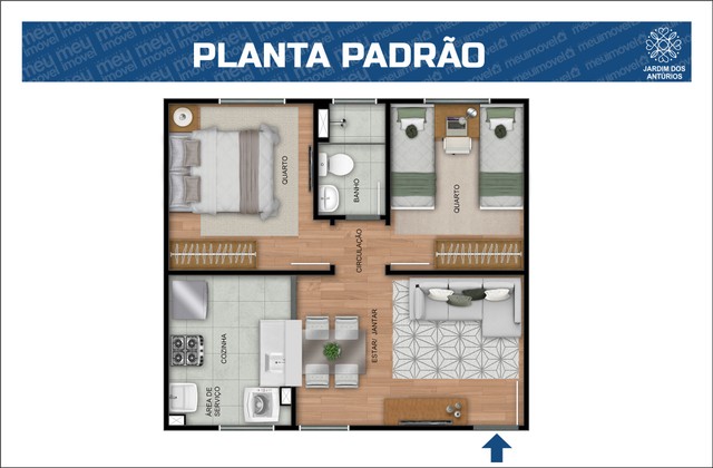63- Apartamentos no anil  com 2 quartos em  - São Luís - MA - Foto 9