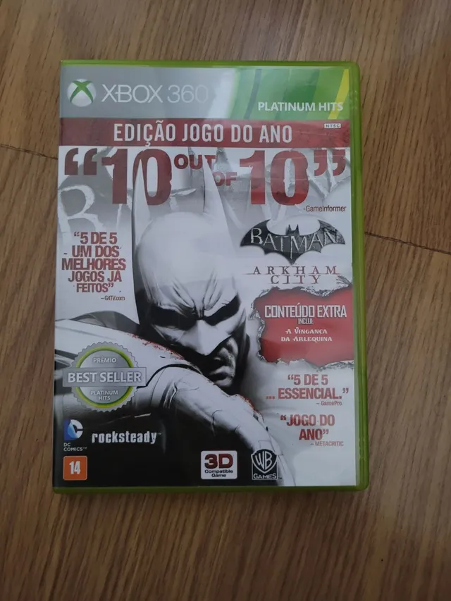 Jogo Batman Arkham City Game Of The Year Xbox 360 Legendado em