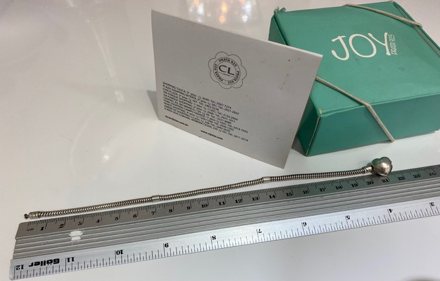 Pulseira  Berloque Coração Prata 950 Joy - tipo Pandora  - Foto 2