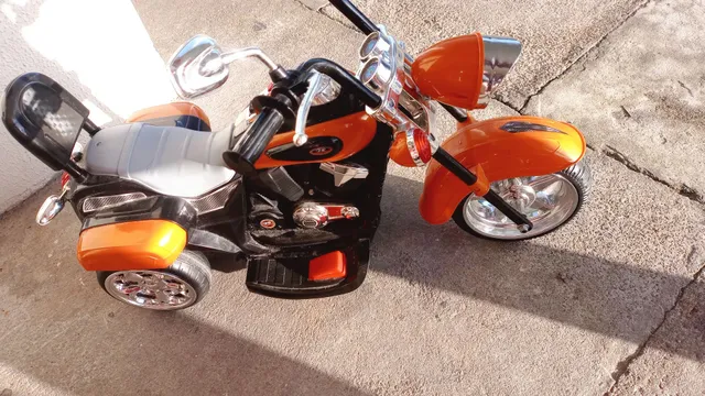 Triciclo elétrico de motocicleta infantil, recarregável com música e luz,  brinquedos para montar, bebê masculino e