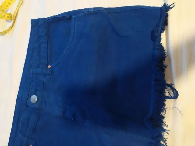 Saia jeans azul 42 - Foto 2