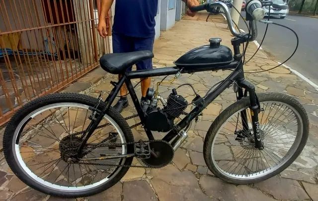 bicicleta a motor gasolina 80cc muita economia em combustivel 18x78,67 no  cartao - Ciclismo - Mathias Velho, Canoas 1155800866 | OLX