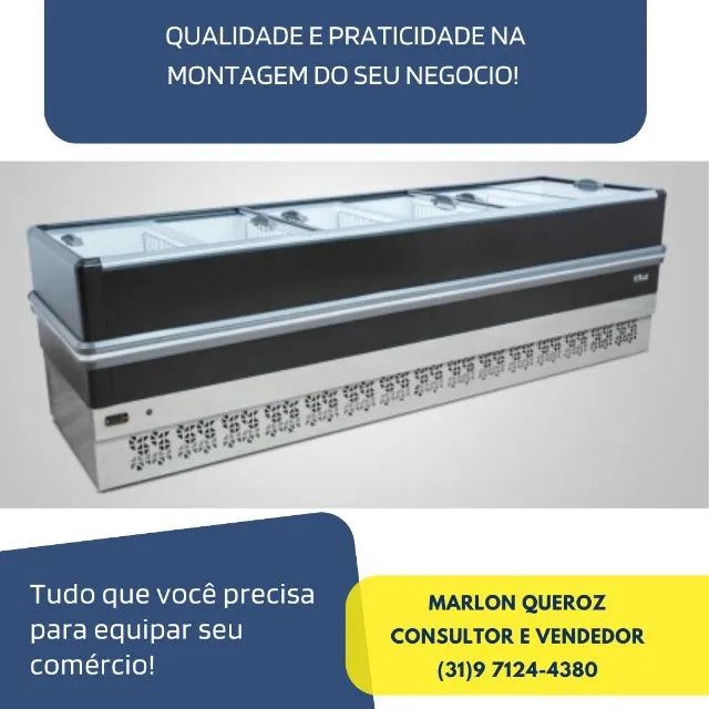 Ilha de Congelados Polar 3 Metros light Nova 220v