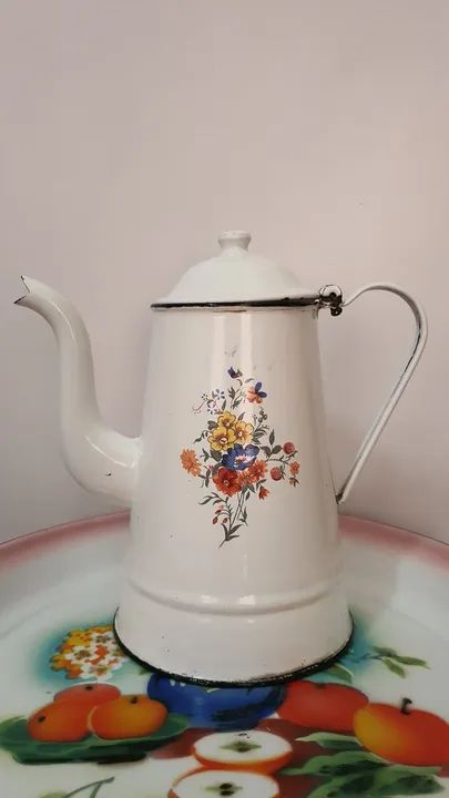 Bule grande e bandeja em ágata  - Foto 2