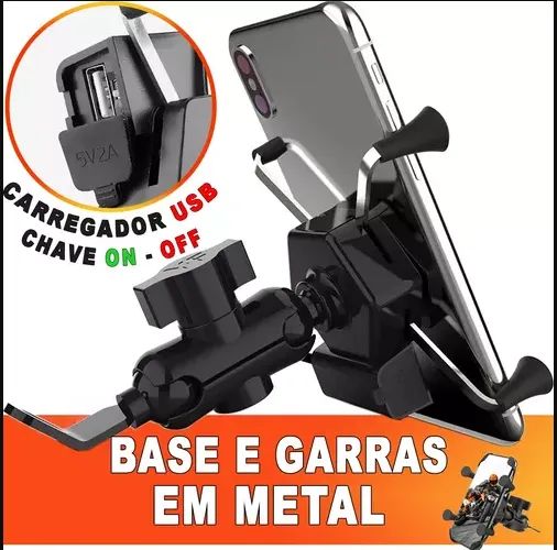 Suporte P Celular Com Carregador USB - Foto 6