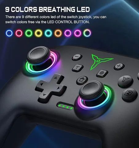 controle sem fio datafrog nintendo switch pc android - Foto 2
