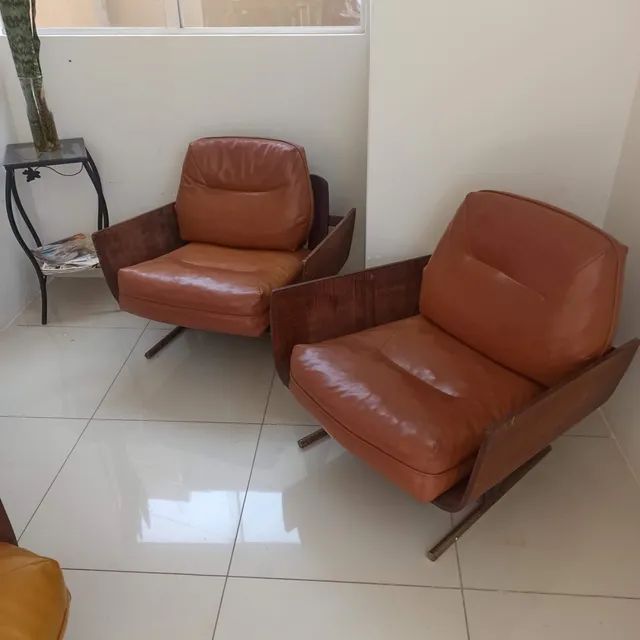 Jogo de sofá Anos 60 jacarandá Sofás e Poltronas Jardim Itamarati