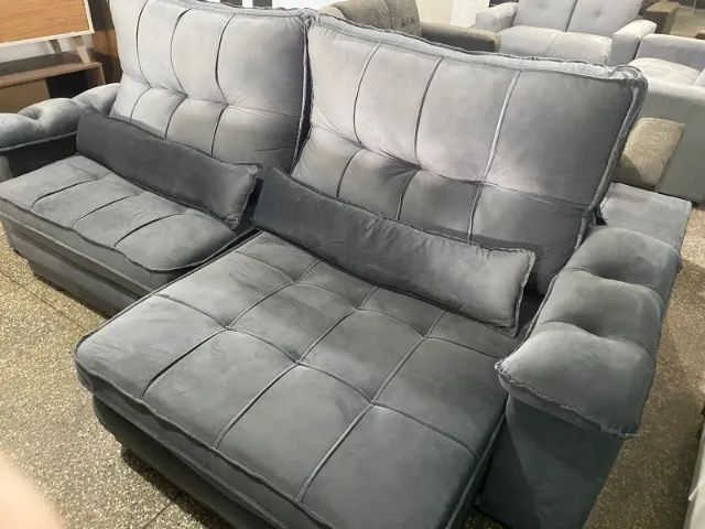 Sofá Retrátil Reclinável Novo 2.50m - Foto 3