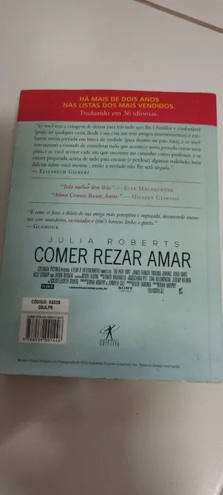 Livro " Comer, Rezar, Amar" - Foto 2