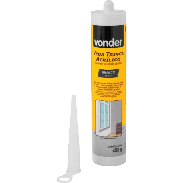 Veda Trinca Acrilico 450g Para Fissuras e Alvenaria - Vonder - Foto 3