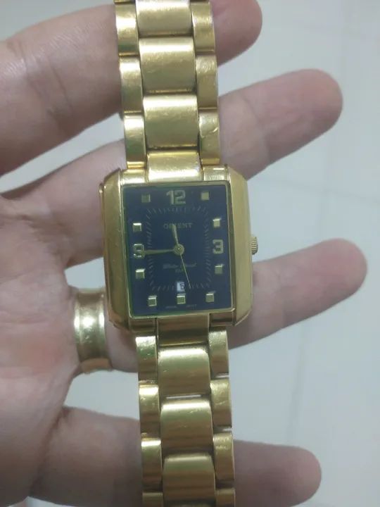 Relógio de pulso Orient dourado - usado
