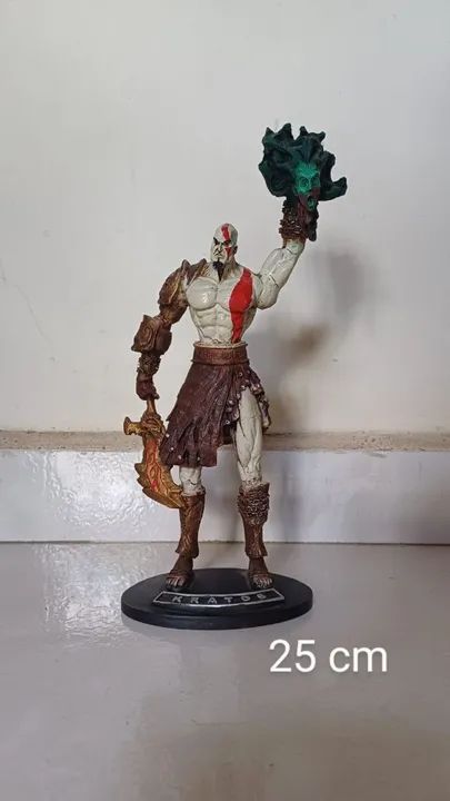 Figura Kratos God of War 25cm.  Aceito Oferta