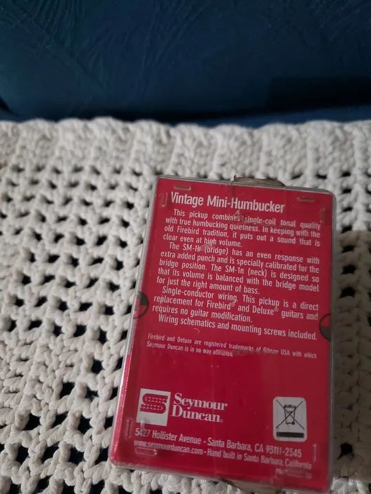 Captador Seymour Duncan Vintage Mini- Humbucker Sm 1b - Foto 5