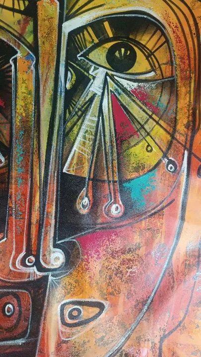 Quadro Tela Abstrato Renomado  Pintor Simeon Gonzales - Foto 4