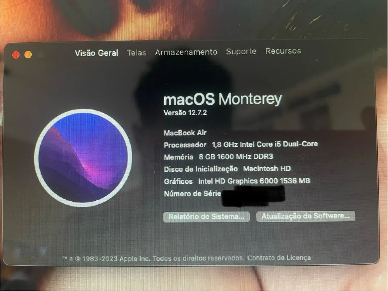 MacBook Air 1,8 GHz Intel Core i5 Dual-Core - 8GB - 1536MB - Foto 3