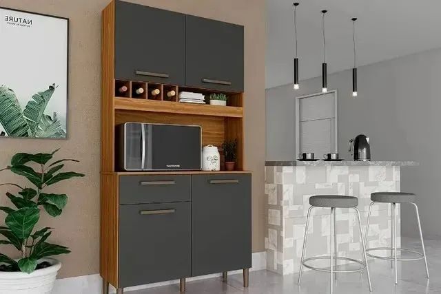 Promoção do Armário com 4 Portas - Material: 100% MDF Pinot saindo por apenas a R$549,00