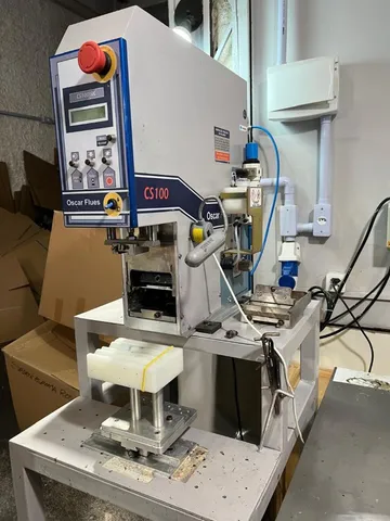 Máquina Tampográfica Automática Oscar Flues CS 100 JrC Seminova + Compressor Chiaperini