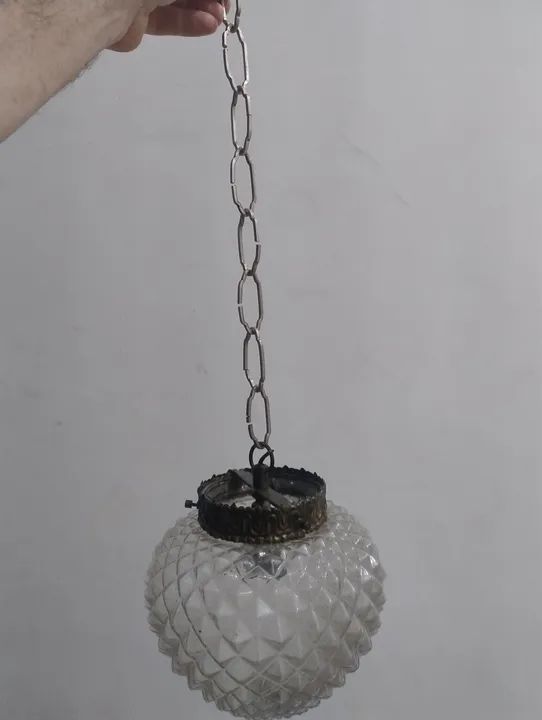 Lindo lustre vidro Abacaxi / Granada / Pinha  - usado  - Foto 2