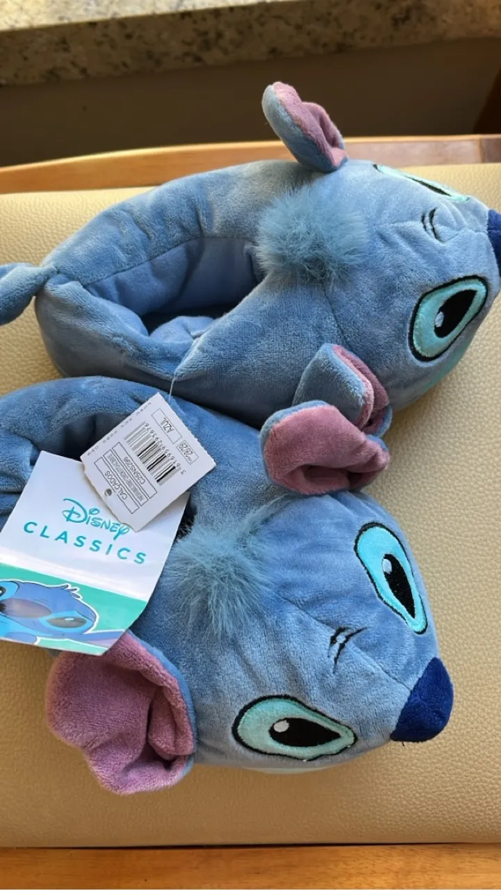 Pantufas Stitch Disney - Conforto e Diversão para Crianças