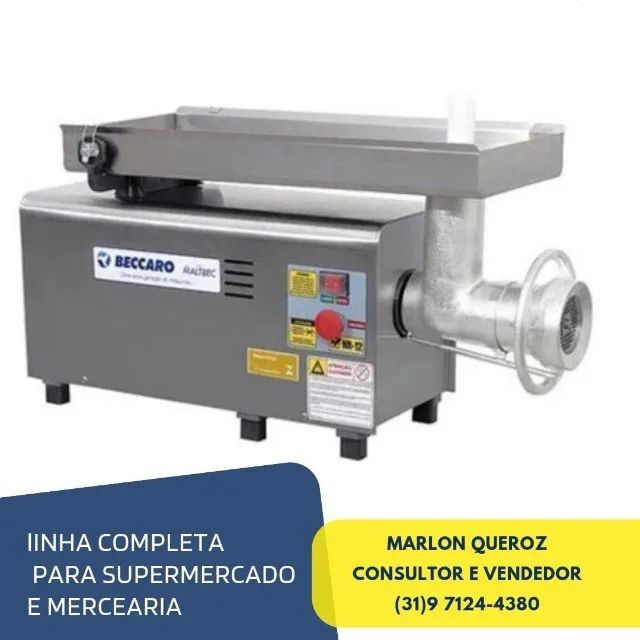 Moedor de Carne Inox Beccaro Boca 22 bivolt 