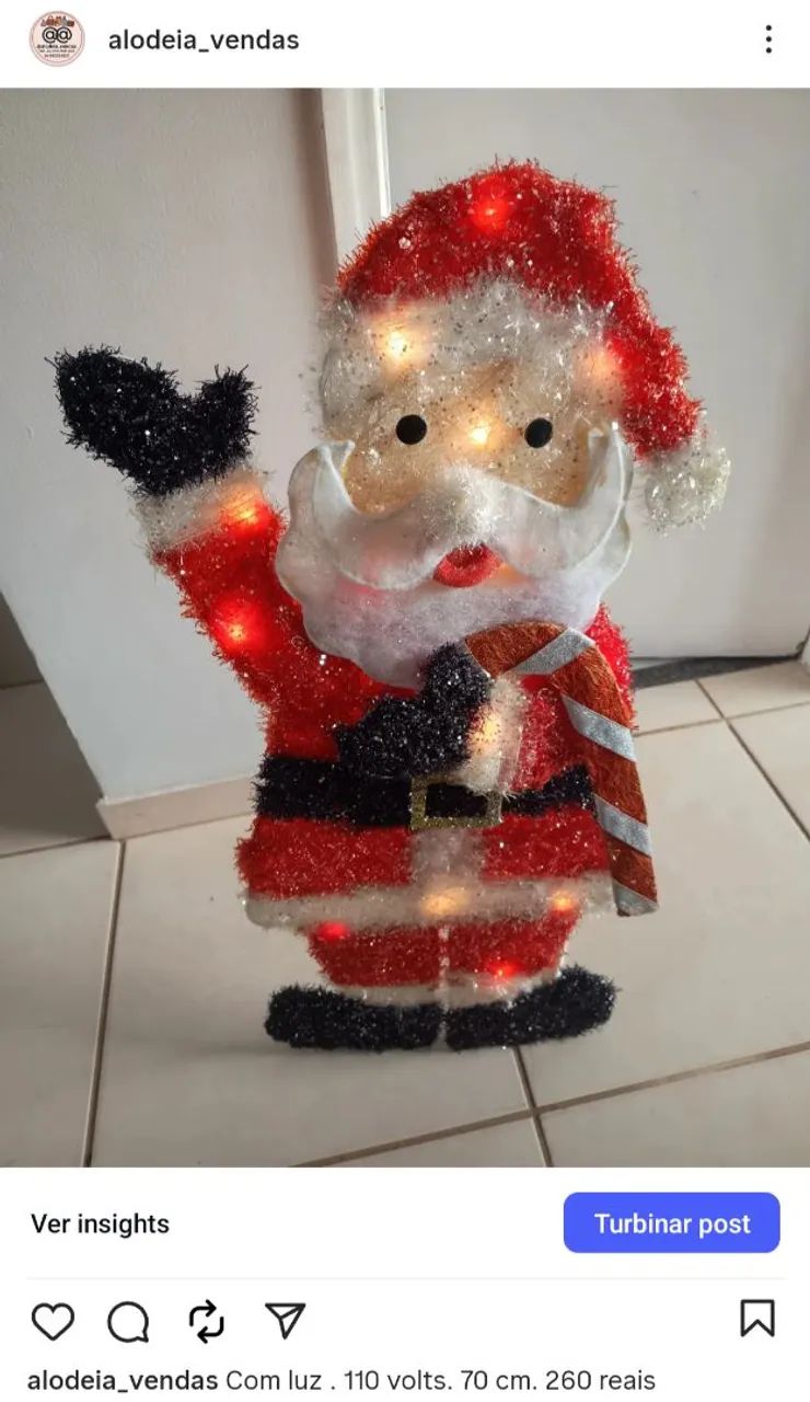 Papai noel luz
