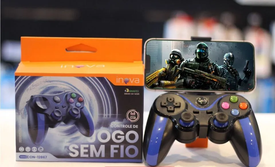 Controle de Jogo Sem Fio para Celular - Inova