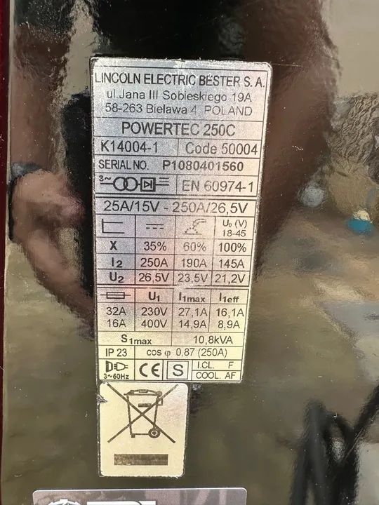 Mig Lincoln Electric 250 amperes  - Foto 4