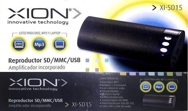 Caixa de Som XI-SD15 Mini com Bluetooth 5.0