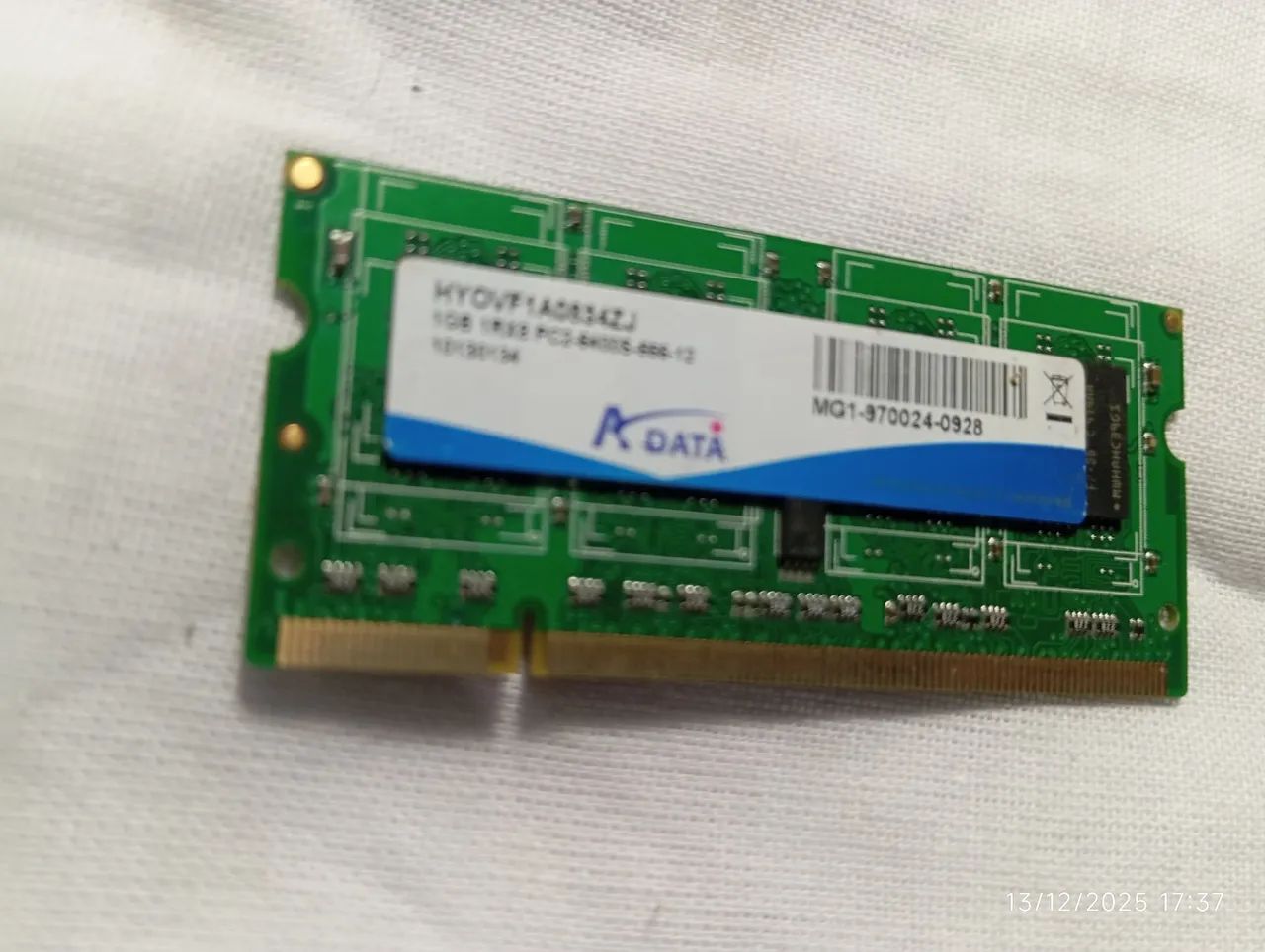 Memória para Notebook DDR2 1GiGA 6400 
