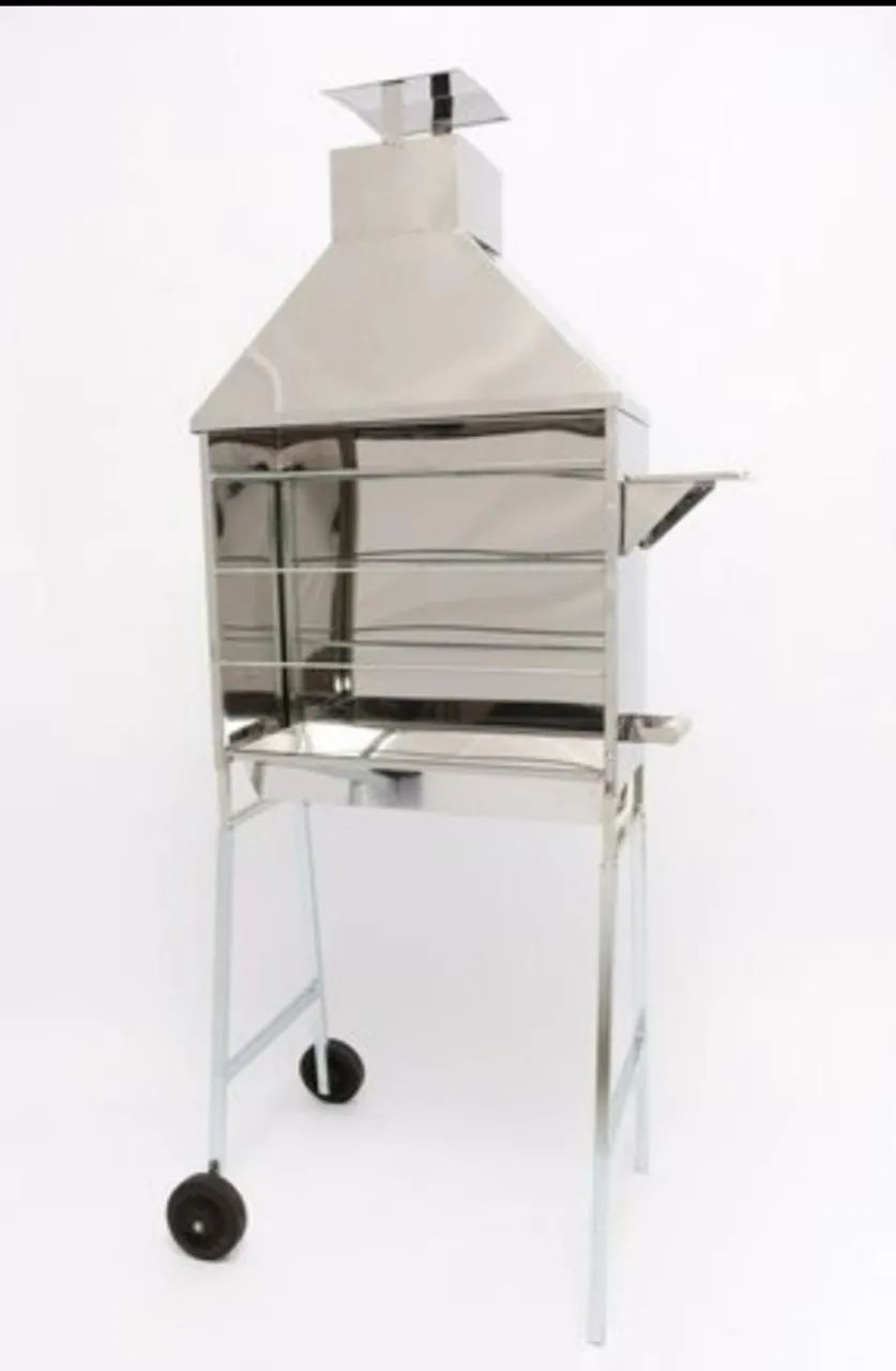 **LOUCURA** Churrasqueira de Espetinho em inox com coifa - 80cm - Casa das Churrasqueiras - Foto 2