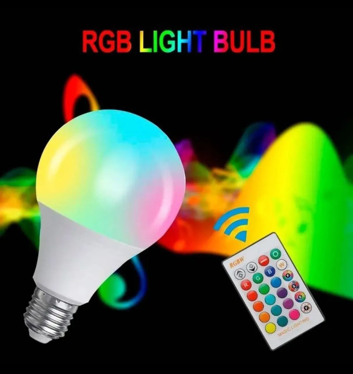 Lâmpada Inteligente RGB com Controle Remoto