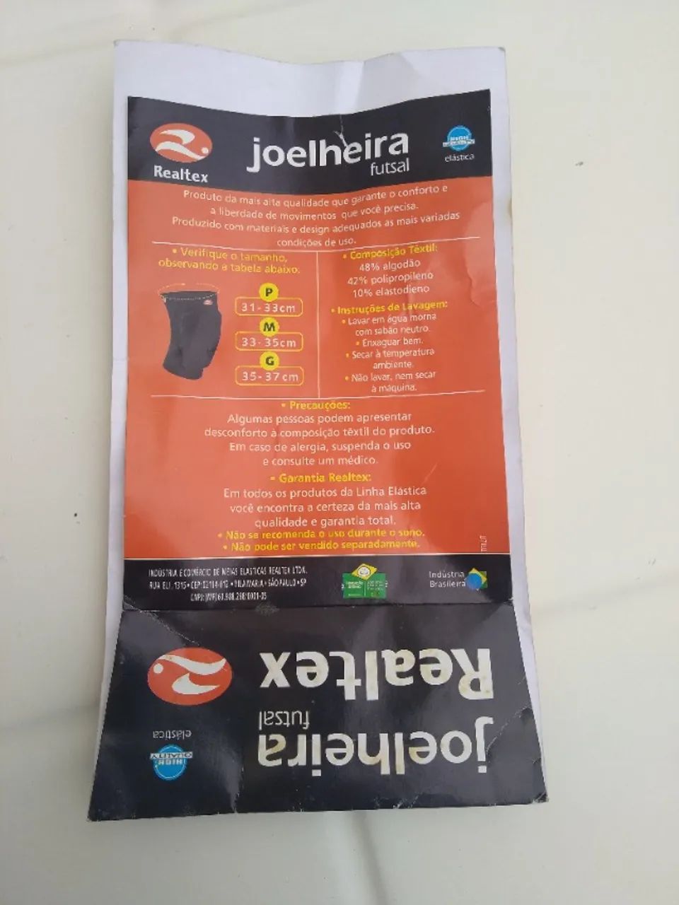 Joelheira de futsal Realtex tamanho M - Foto 6