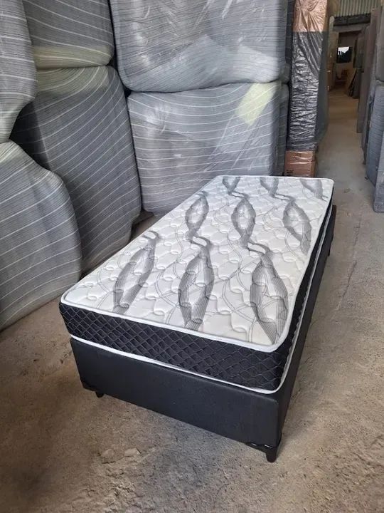 Cama Box Solteiro + Colchão D33
