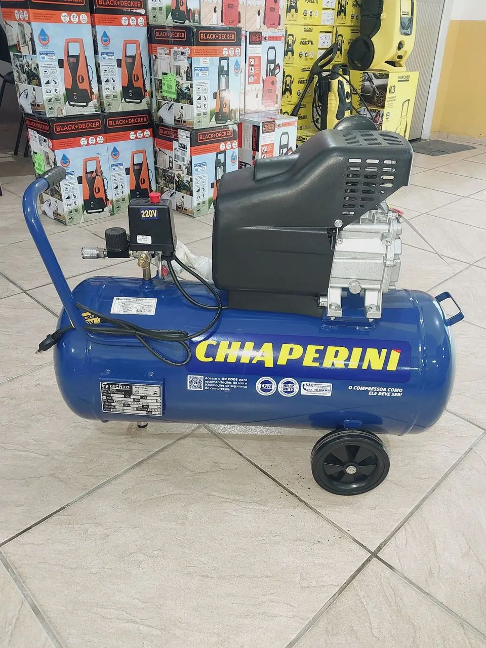 Compressor Chiaperini de 50L 2.0HP 120PSI (Loja) - Foto 4