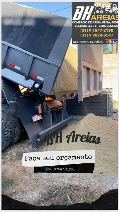 Areia Média,Fina e Grossa 