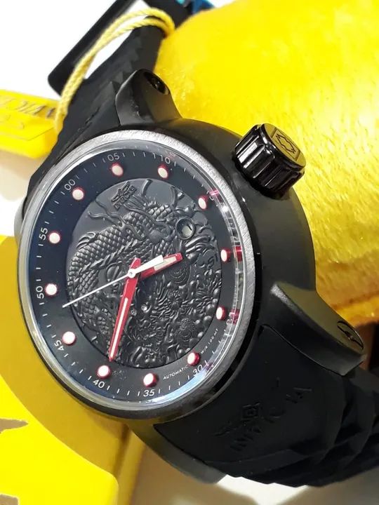 Relógio Invicta Yakusa  Dragon Preto