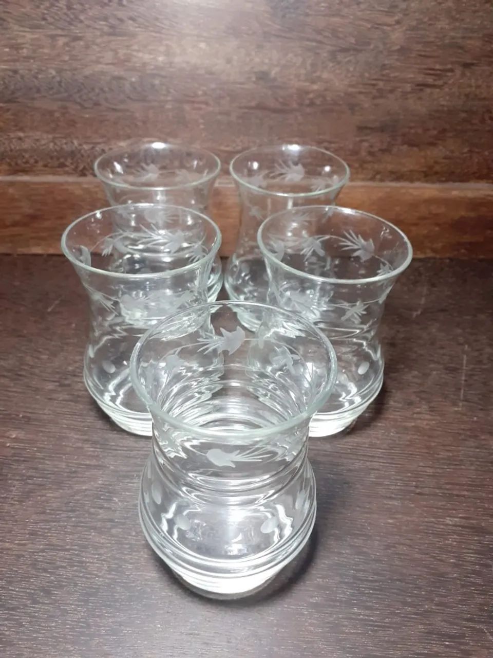 Conjunto de copos ricamente lapidados anos 60 - Foto 2