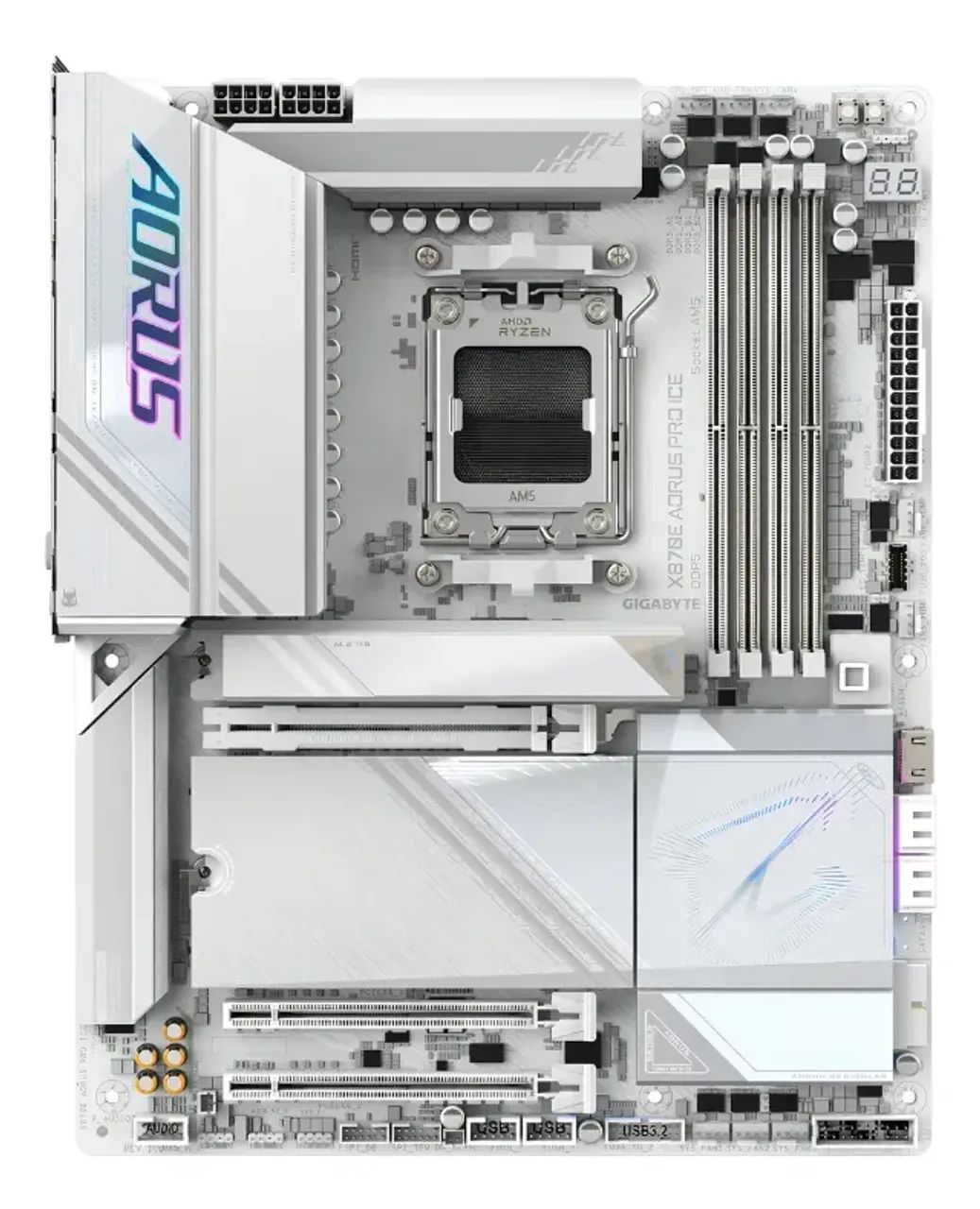 Placa-mãe Gigabyte X870e Aorus Pro NOVA LACRADA  - Foto 3