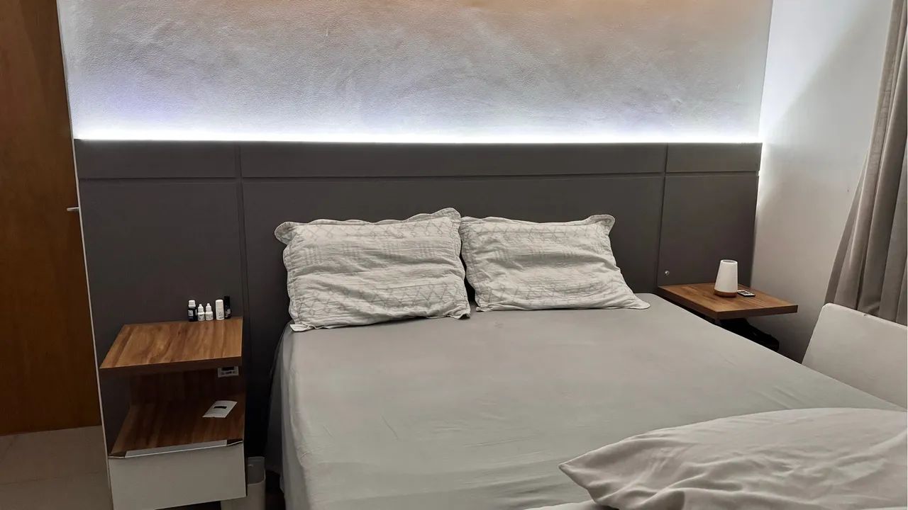 Cabeceira suspensa em MDF com Led - Foto 2