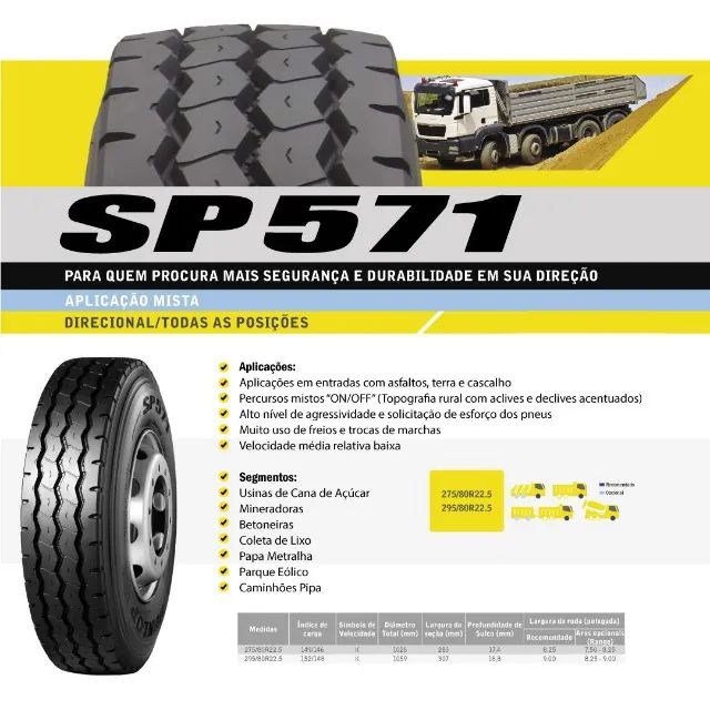 Pneus novos marca Dunlop Nacional 1° linha - Foto 5