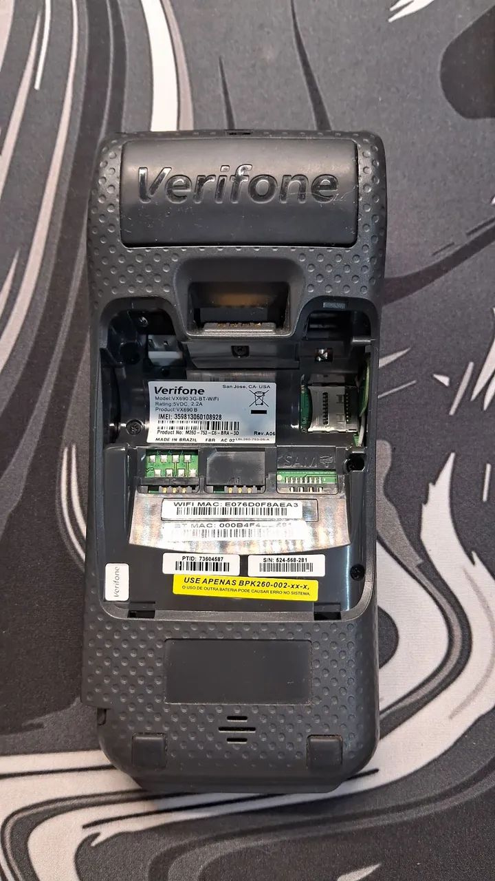 2 Maquininhas de Cartão Verifone VX 690 3G-BT-Wi-Fi - Ótimo Estado! Funcionando! - Foto 3