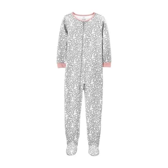 Macacão Pijama Infantil Bailarina Carter´s Cinza